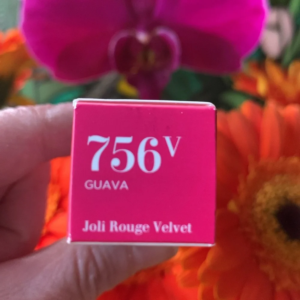 Clarins Joli Rouge Velvet 756V Lipstick in Guava